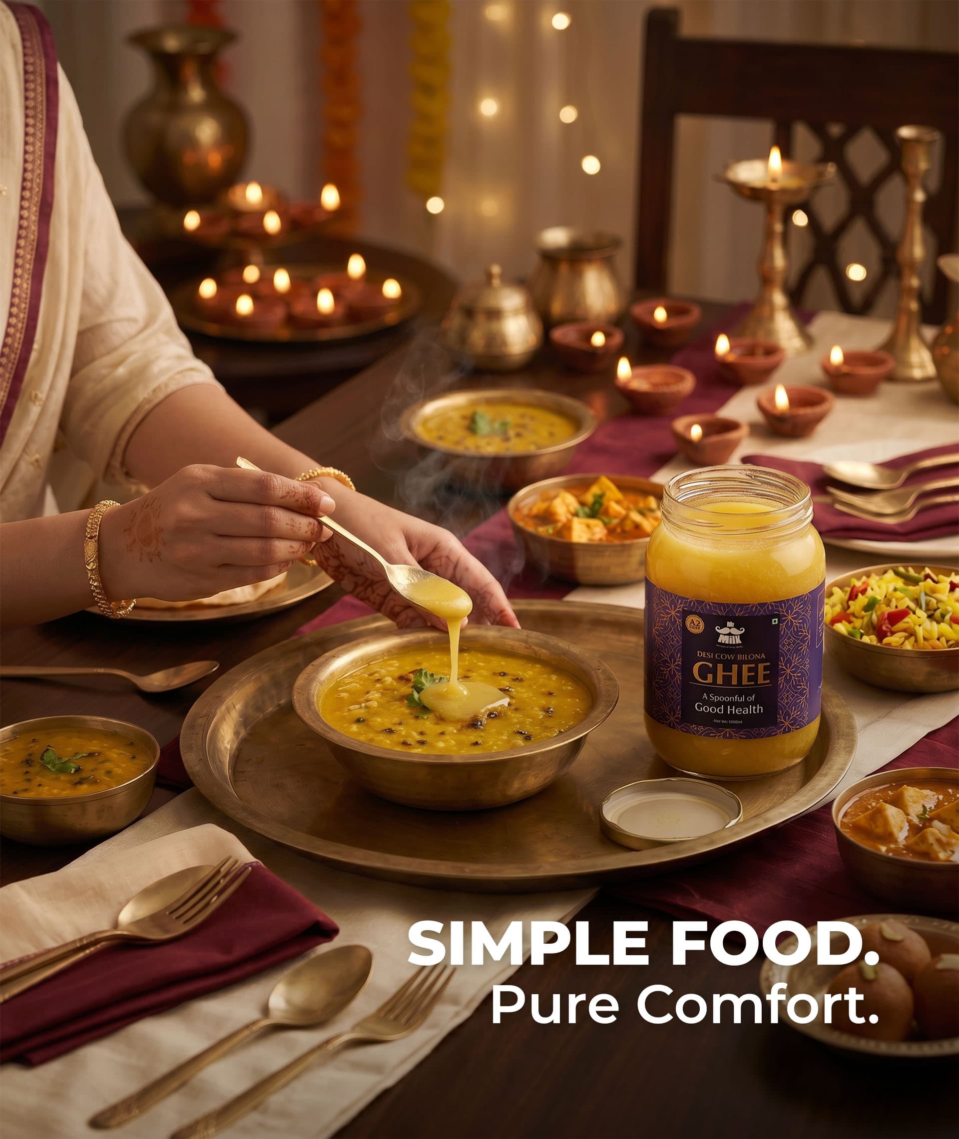 Traditional Indian cooking with Mr. Milk A2 Desi Ghee