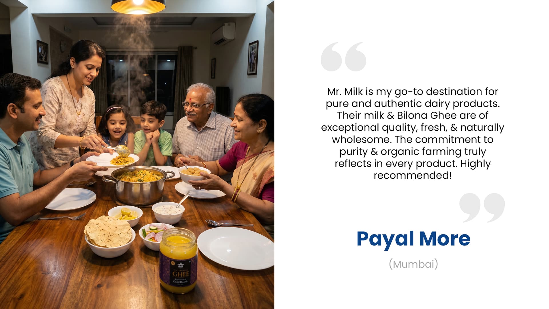 Payal More from Mumbai — Mr. Milk Ghee customer review